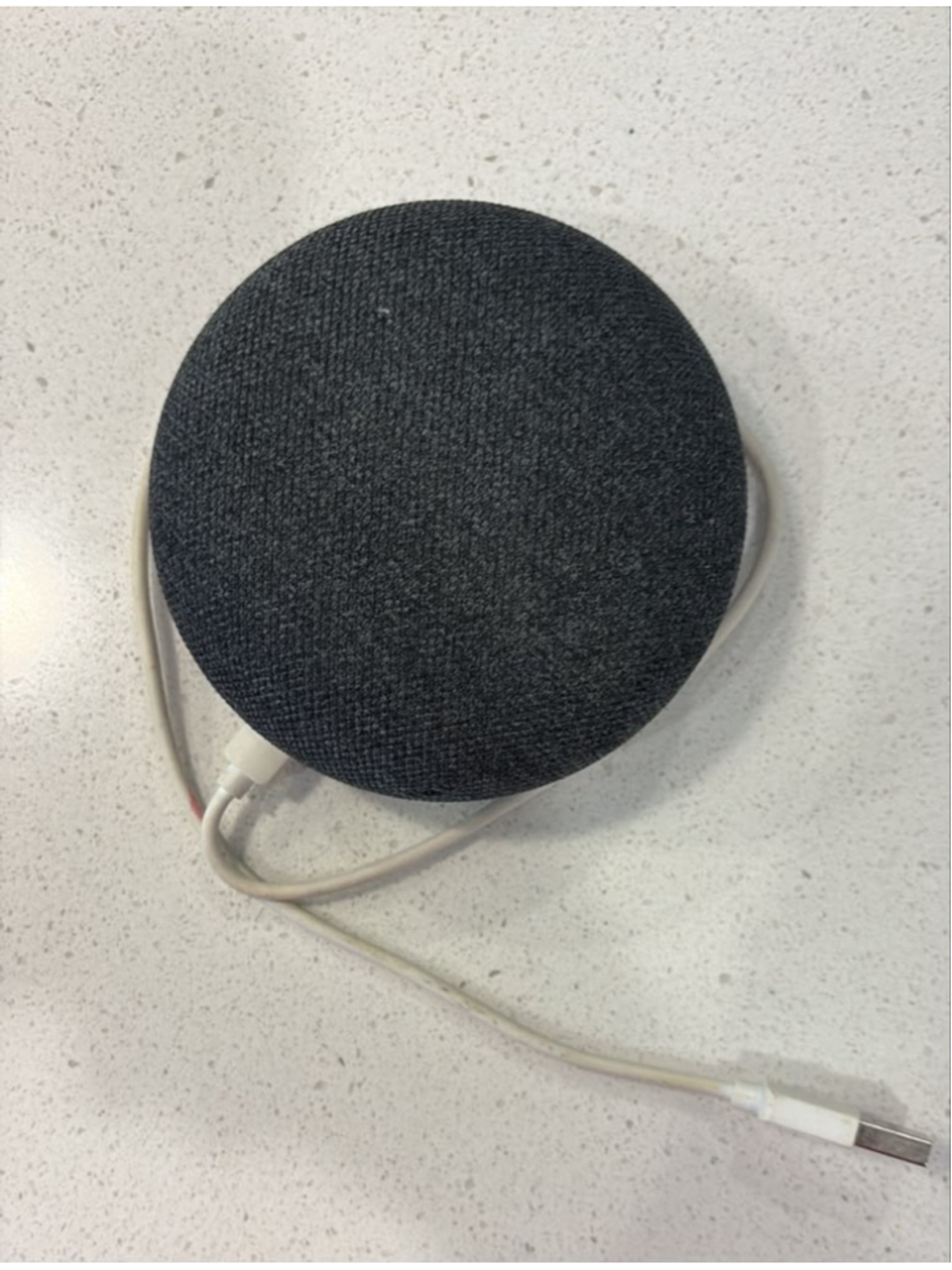 Google Home Mini Smart Speaker Charcoal Grey Voice Assistant Model H0A #N28a
